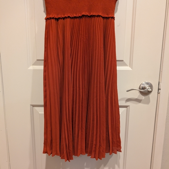 NANETTE LEPORE Pleated Midi Dress, New w/ Tags, 10 - Picture 7 of 13